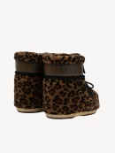 MOON BOOT - ICON LOW LEOPARD PRINT FLEECE BOOTS