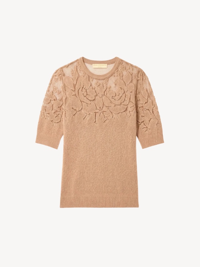 Ulla Johnson - Ella Short Sleeve Lace Top