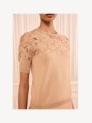 Ulla Johnson - Ella Short Sleeve Lace Top Ulla Johnson - Ella Short Sleeve Lace Top