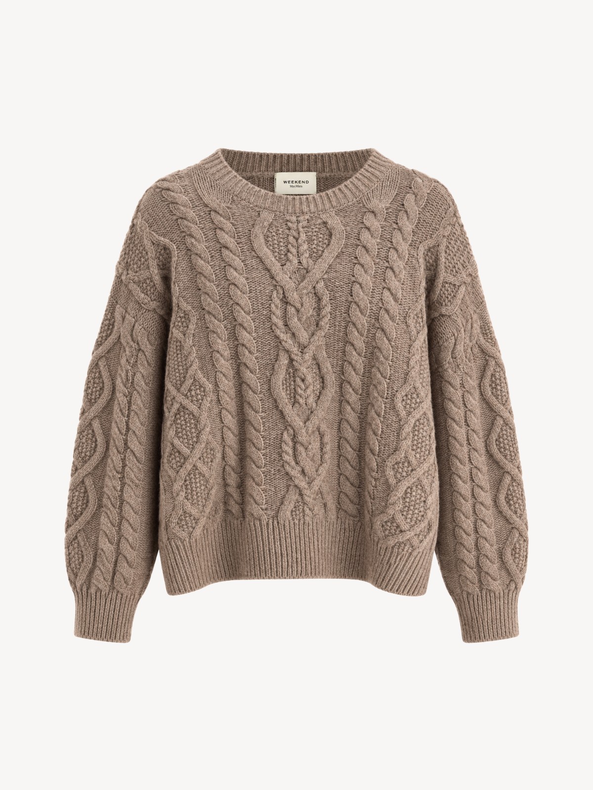 Max Mara - DALBEN Kabelstrikket Strikbluse Max Mara - DALBEN Kabelstrikket Strikbluse