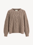 Max Mara - DALBEN Kabelstrikket Strikbluse Max Mara - DALBEN Kabelstrikket Strikbluse