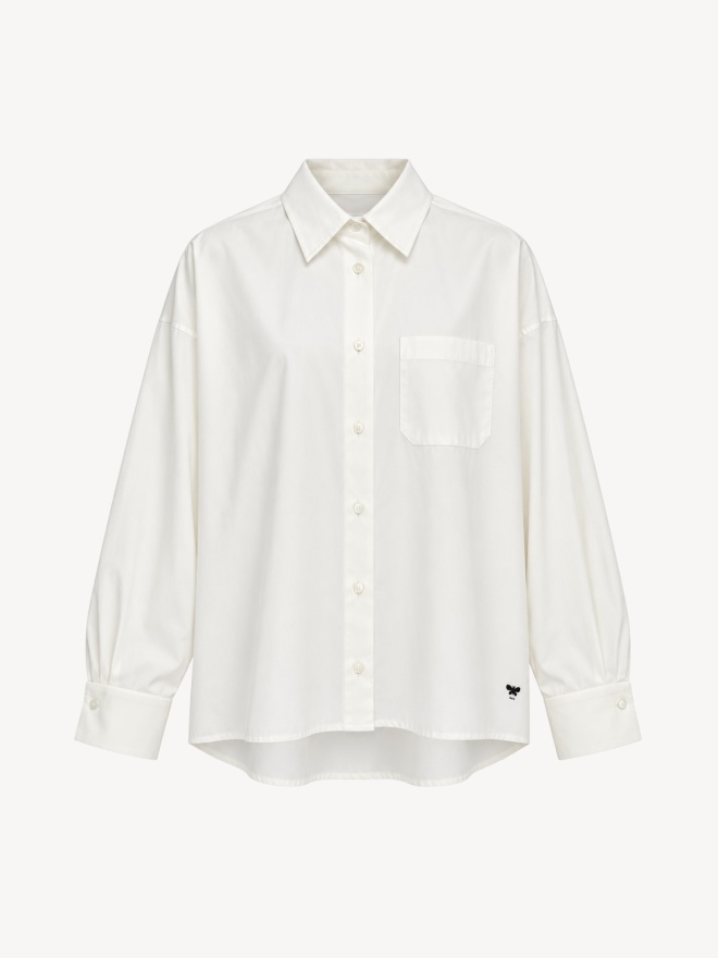 Max Mara - Klassisk Skjorte med plissé ærmer