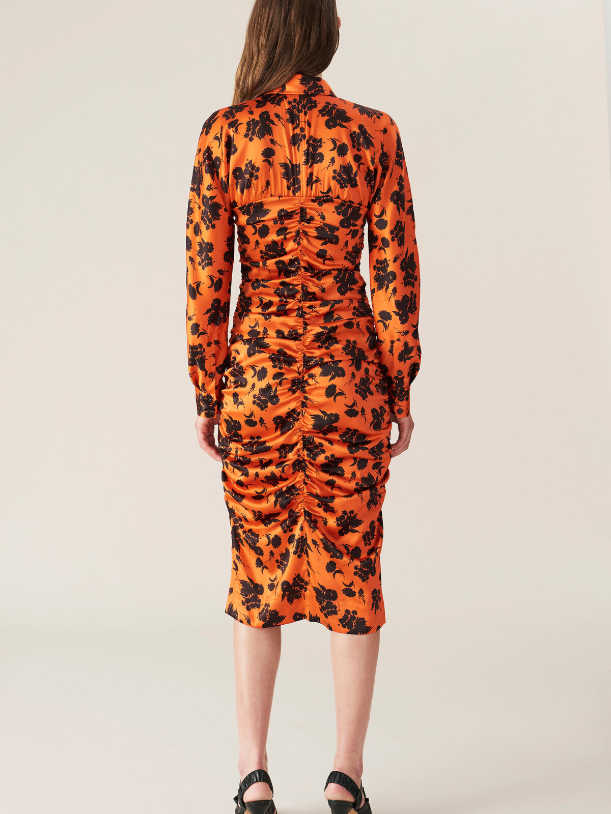 ganni lurex silk