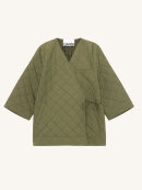 Ganni - OVERSIZED QUILTET CANVASJAKKE