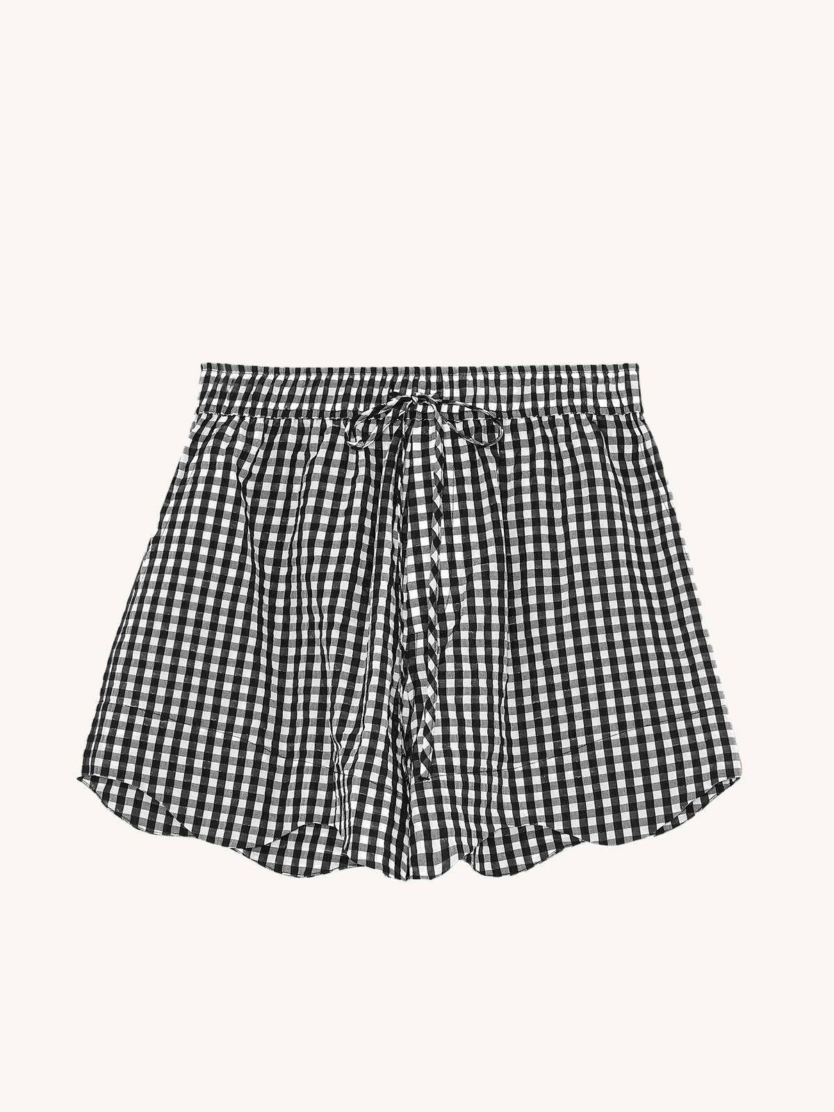 Ganni - GANNI SEERSUCKER SHORTS Ganni - GANNI SEERSUCKER SHORTS