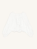 Ganni - GANNI BRODERIE ANGLAISE BLUSE 