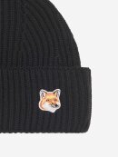 Maison Kitsune - FOX HEAD PATCH RIBBED HAT SORT