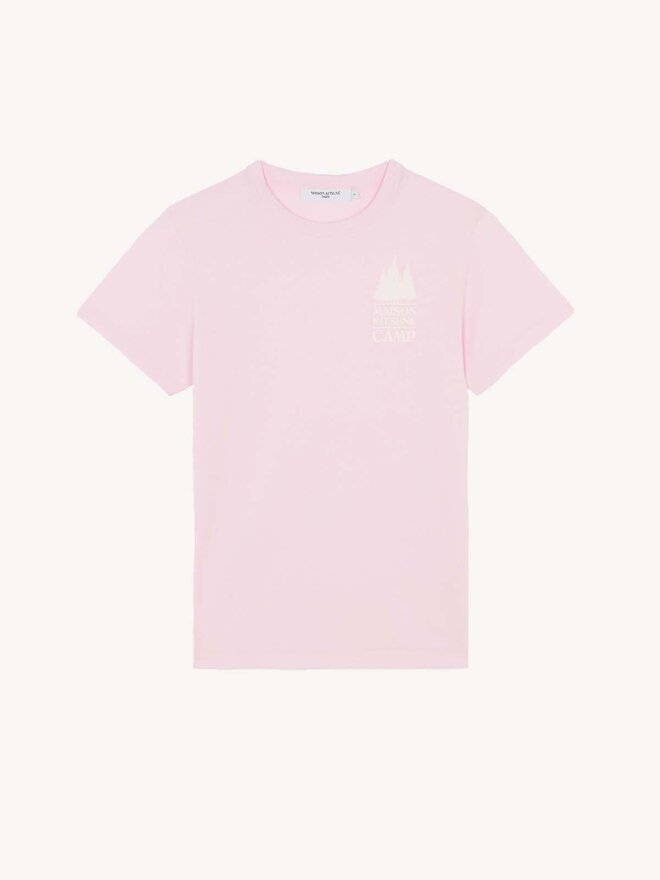 Maison Kitsune - MINI MK CAMP T-SHIRT PINK