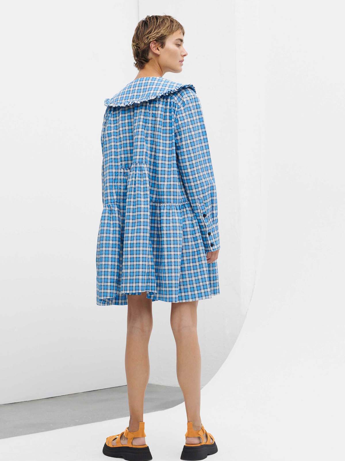 Room4 GANNI SEERSUCKER MINI DRESS Shop toj til kvinder