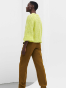 Ganni - Mohair cable cardigan