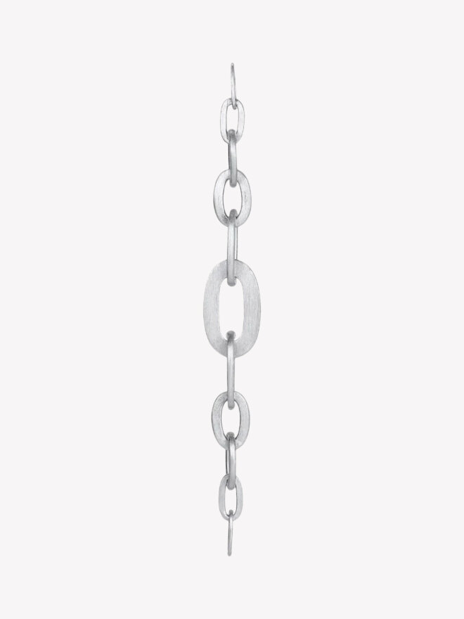 Jane Kønig - ROW CHAIN EARRING SILVER