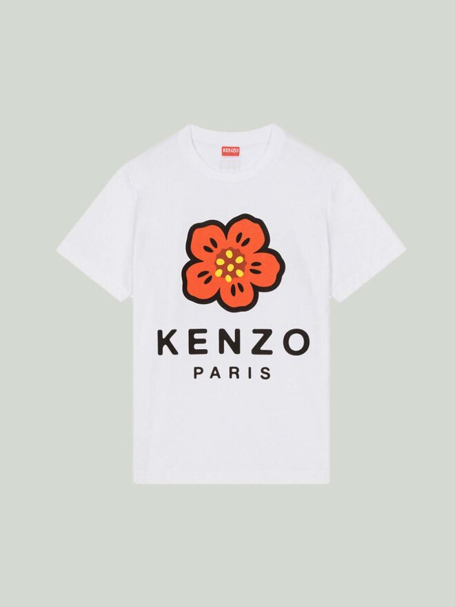Kenzo - BOKE FLOWER T-SHIRT HVID