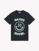 Ganni - HOTEL T-SHIRT BLÅ