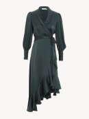 Zimmermann - SILK WRAP MIDI DRESS BOTTLE GREEN