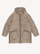 Ganni - Tech Puffer Midijakke Fossil