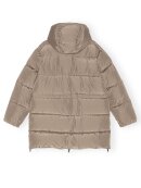 Ganni - Tech Puffer Midijakke Fossil