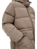 Ganni - Tech Puffer Midijakke Fossil