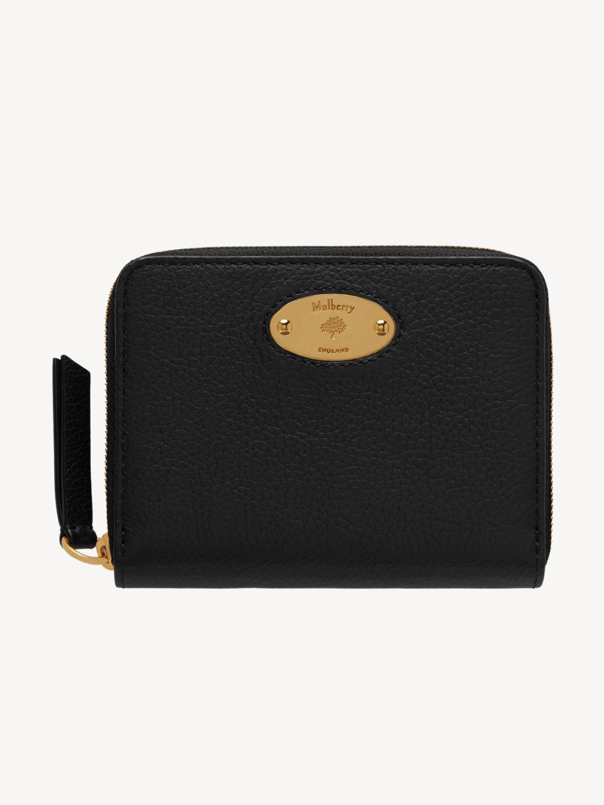 Mulberry - Plaque Small Zip Around Purse Black Mulberry - Plaque Small Zip Around Purse Black