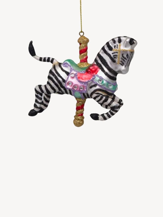 Vondels - KARRUSEL ZEBRA ORNAMENT