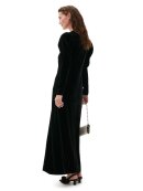 Ganni - LONG VELVET DRESS 