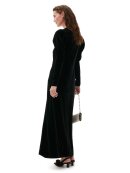 Ganni - LONG VELVET DRESS 