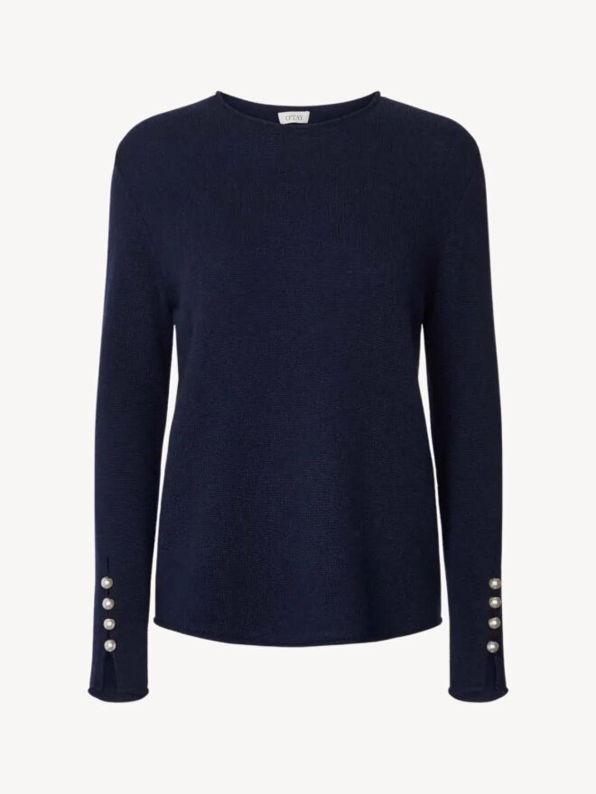 O TAY - ABBELONE CASHMERE SWEATER NAVY