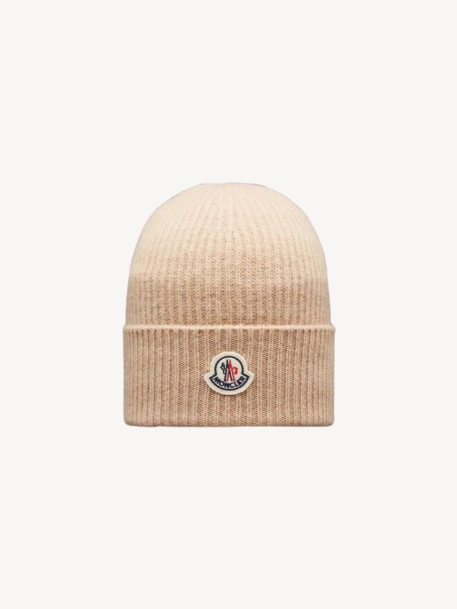Moncler - Wool & Cashmere Beanie CAMEL