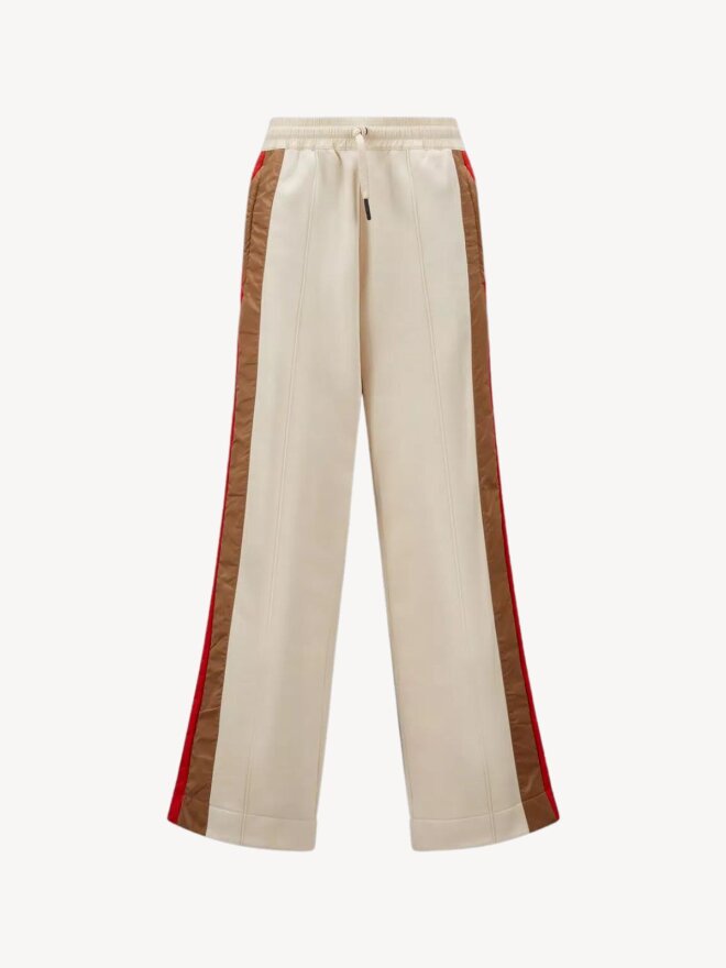 Moncler - STRIPED TRACKPANTS WHITE