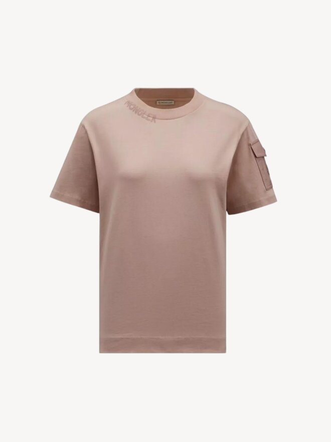 Moncler - Logo T-Shirt Pink