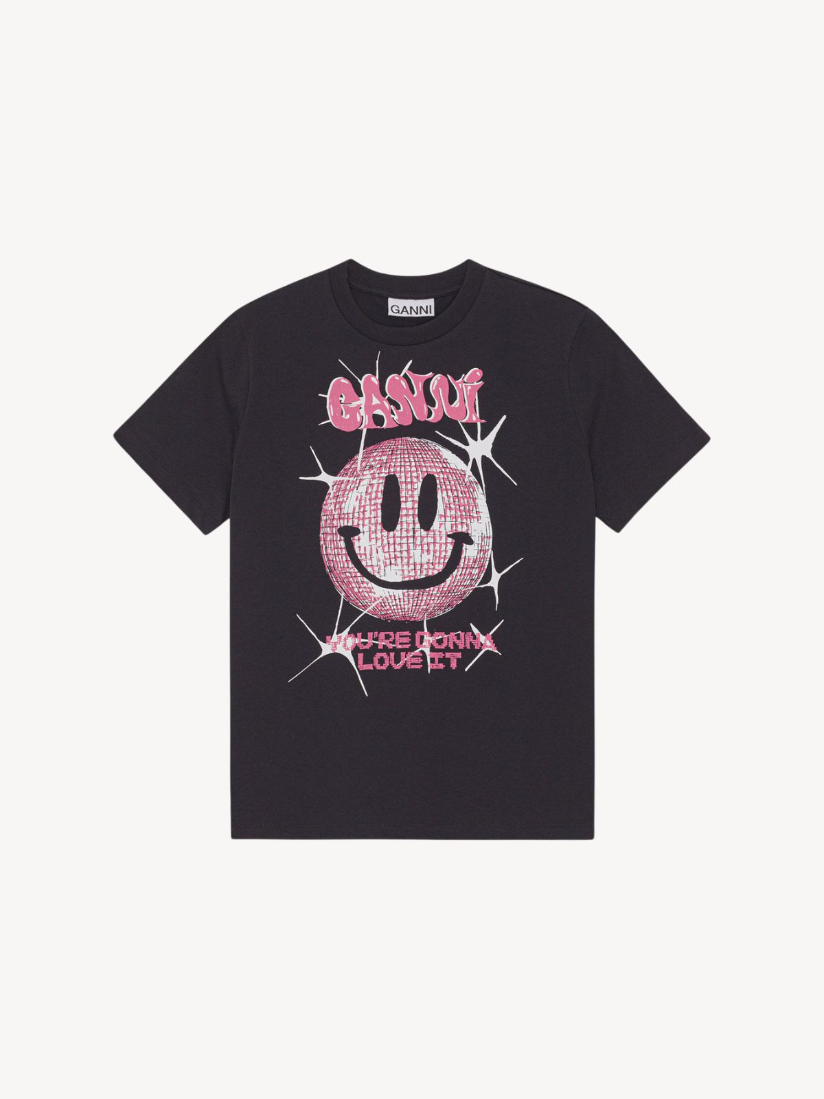 Ganni t hotsell shirt smiley
