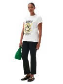 Ganni - Yellow Smiley Relaxed T-shirt