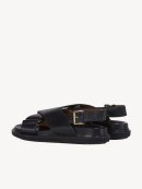 MARNI - Black Leather Fussbett