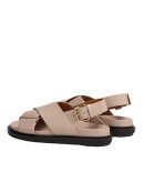 MARNI - Beige Leather Fussbett
