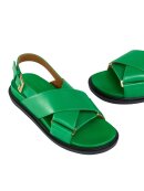 MARNI - Green Leather Fussbett