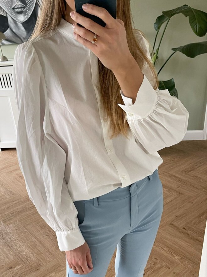 Max Mara - ALPE BLUSE HVID 