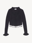 Ganni - Black Soft Wool Bolero