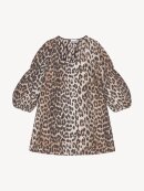 Ganni - Big Leopard Jacquard Mini Dress
