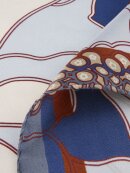 Stenstrøms - Silketørklæde Mønstret Blå