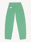 Ganni - STRIPE DENIM STARY KELLY GREEN